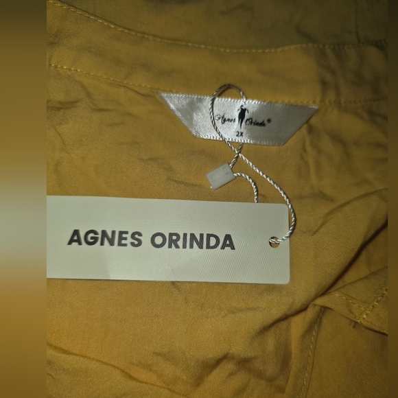 Yellow Midi Dress with Tassel Detail, Cottagecore, Boho, babydoll 2x Lightweight - Picture 4 of 8